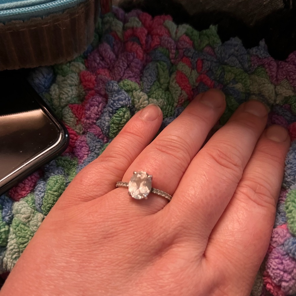 Silver Oval Ring